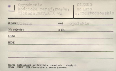 ogrodzenie kościoła paraf. pw. św. Michała, skan 1