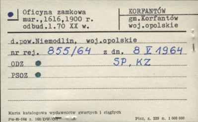 ruina oficyny zamkowej, skan 3