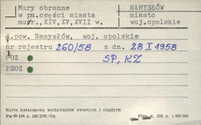 mury obronne w pn. części miasta, skan 1