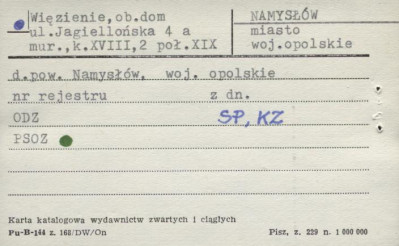 więzienie, ob. dom mieszkalny, skan 1