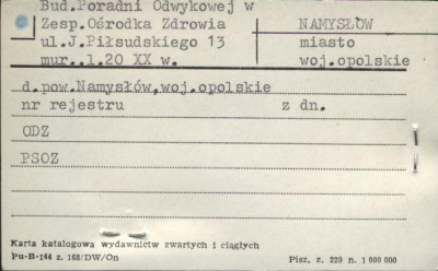 budynek poradni odwykowej w zespole ośrodka zdrowia, skan 1