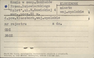 komin w zesp. zakładów przem. dziewiarskiego Splot, skan 1