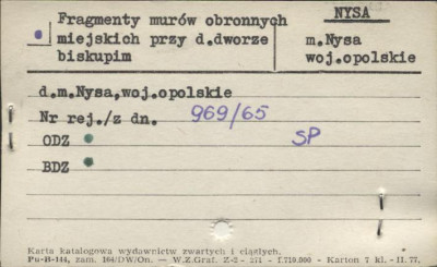 fragmenty murów obronnych miejskich, skan 1