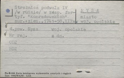 strażnica podwala IV (w ruinie), skan 1
