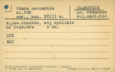 stara owczarnia, skan 1