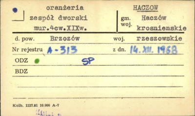 oranżeria - zespół dworski, skan 1