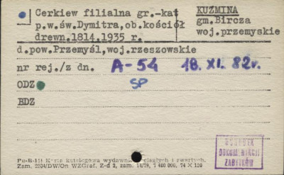 cerkiew filialna gr.- kat. p.w. św. Dymitra, skan 1