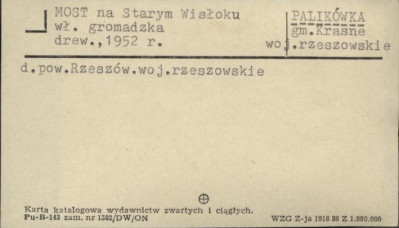 most na Starym Wisłoku, skan 1