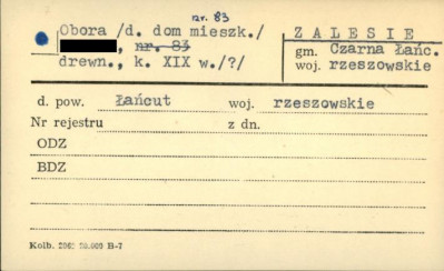 dom (chałupa), ob. obora, skan 1