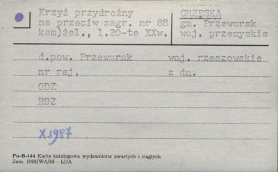 krzyż przydrożny, skan 1