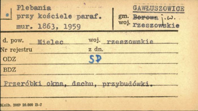plebania przy kościele par., skan 1