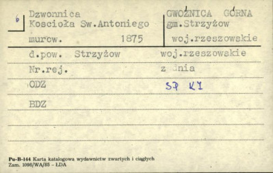 dzwonnica kościoła św. Antoniego, skan 1