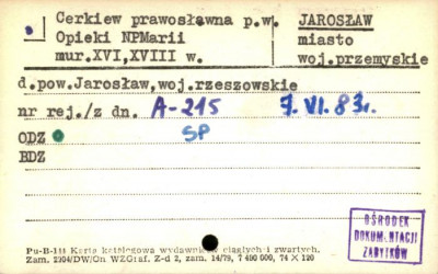 cerkiew prawosławna pw. Opieki NP Marii, skan 1