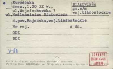 stróżówka, skan 1