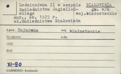 leśniczówka II w zespole nadleśnictwa Jagiellońskiego, skan 1