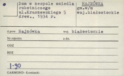 dom w zespole osiedla robotniczego, skan 1