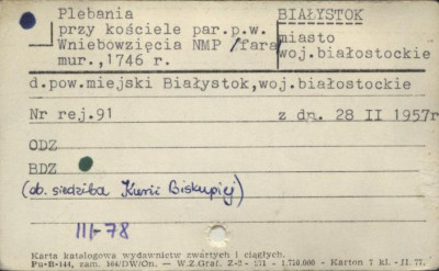 plebania, ob. siedziba Kurii Biskupiej, skan 1