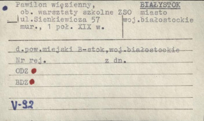 pawilon więzienny, ob. warsztaty szkolne ZSO, skan 1