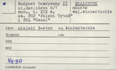 budynek fabryczny II, ob. PHP Polski Tytoń i PZL Cezal, skan 1