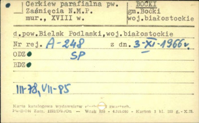 cerkiew parafialna pw. Zaśnięcia NMP, skan 1