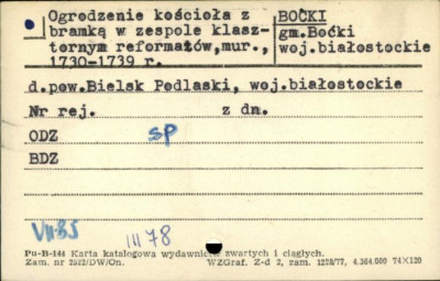 ogrodzenie kościoła z bramką, skan 1