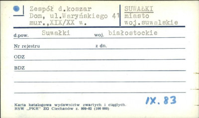 zespół d. koszar, dom, skan 1