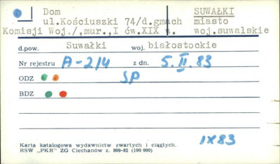 dom (d. gmach Komisji Woj.), skan 1