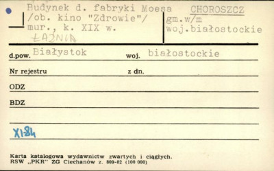 budynek d. fabryki Moesa (ob. kino Zdrowie), łaźnia, skan 1