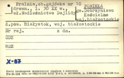 pralnia, ob. gajówka, skan 1