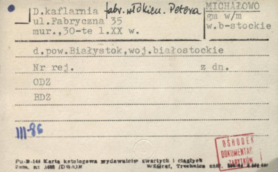kaflarnia fabr. włókien. Petera, skan 1