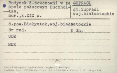 budynek d. powozowni w zespole pałacowym Buckholtza, skan 1