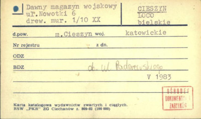 dawny magazyn wojskowy, skan 1