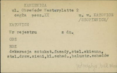 kamienica, skan 1