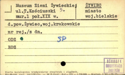 Muzeum Ziemi Żywieckiej, skan 1