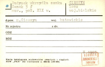 budynek skrzydła zamku, zamek, skan 1