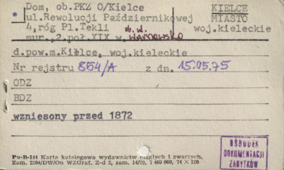 dom, ob. PKZ O/Kielce, skan 1