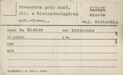 dzwonnica przy kościele fil., skan 1