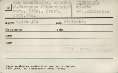 dom mieszkalny, oficyna, skan 1