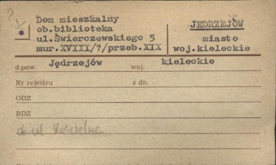 dom mieszkalny, ob. biblioteka publiczna, skan 1