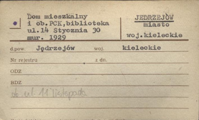 dom mieszkalny i ob. PCK, biblioteka, skan 1