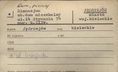 gimnazjum, ob. dom mieszkalny, skan 1