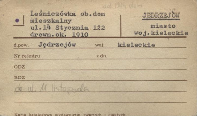 leśniczówka, ob. dom mieszkalny, skan 1