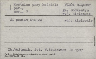 kostnica przy kościele par., skan 1