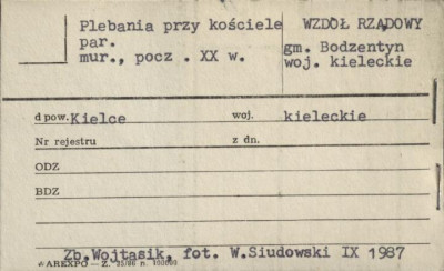 plebania przy kościele par., skan 1