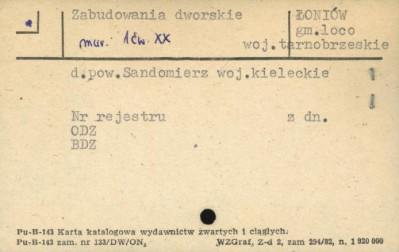 zabudowania dworskie, skan 1