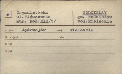 organistówka, skan 1
