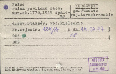 pałac, ruina pawilonu zach., skan 1