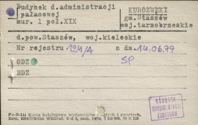 budynek d. administracji pałacowej, skan 1