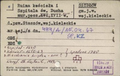 ruina kościoła i szpitala św. Ducha, skan 1