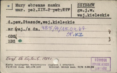 mury obronne zamku, skan 1